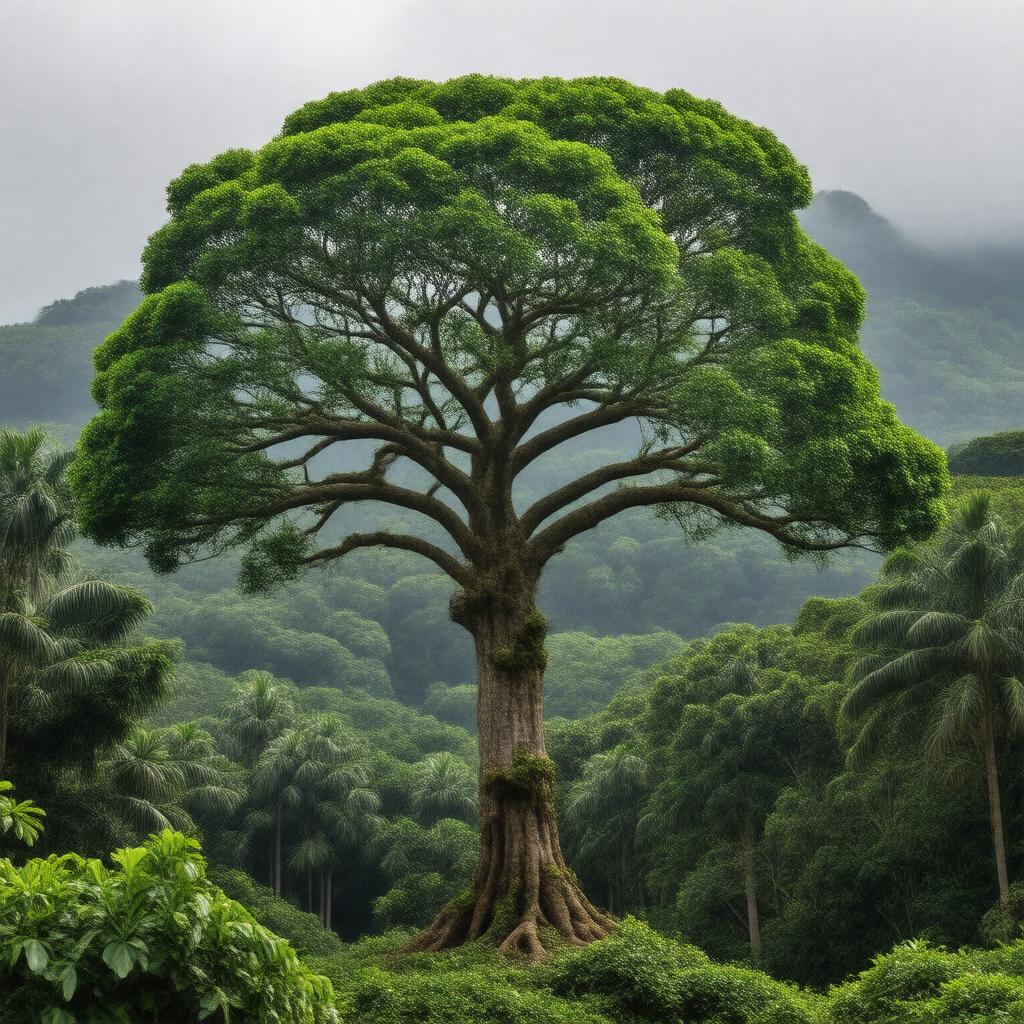 AI-created image of Soufriere tree