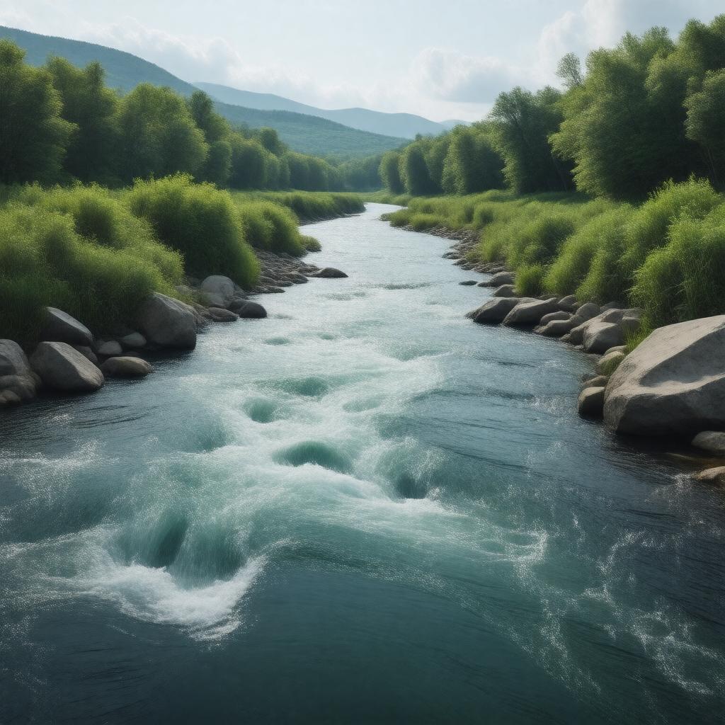 AI-created image of Souhegan River
