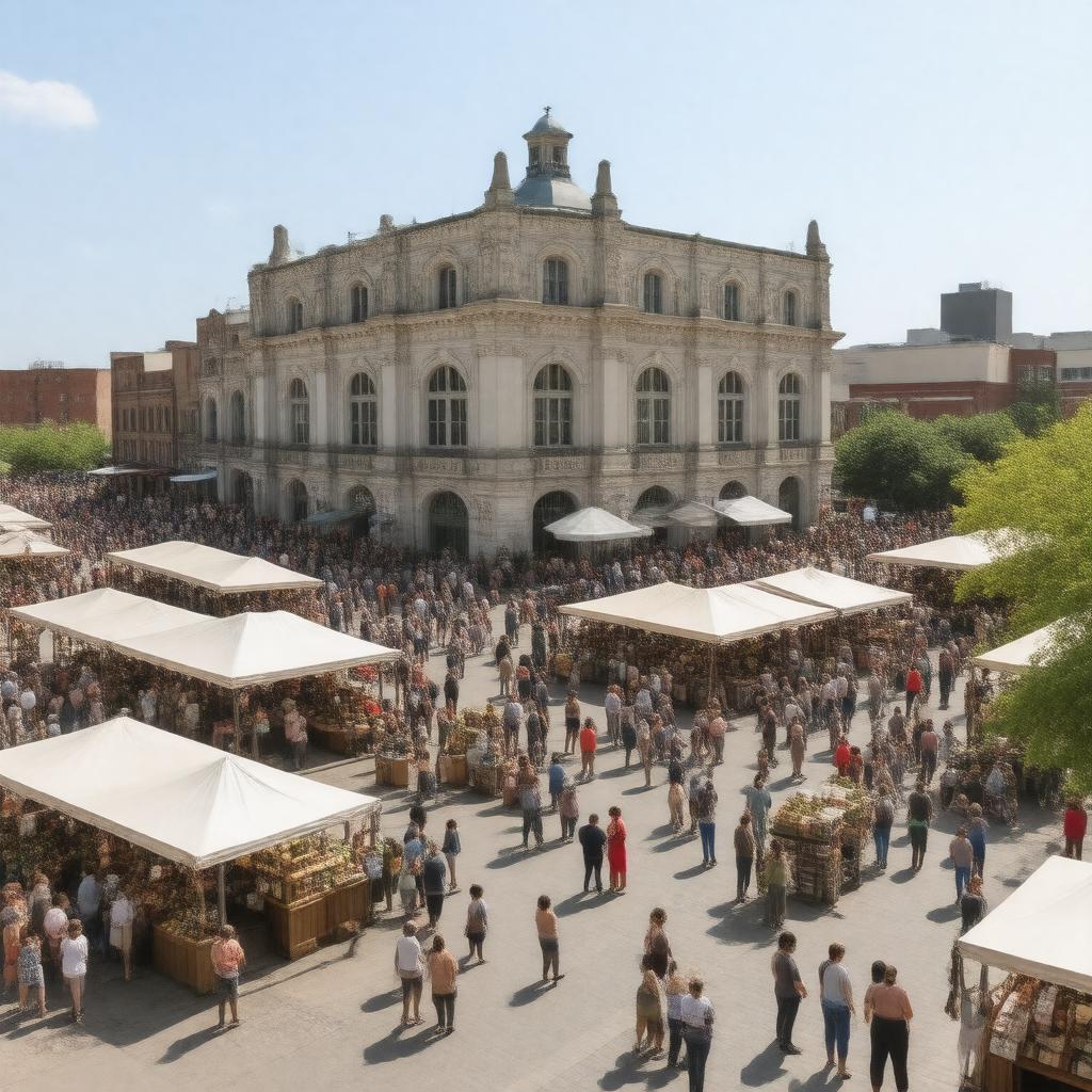 AI-created image of Soulard Farmers Market
