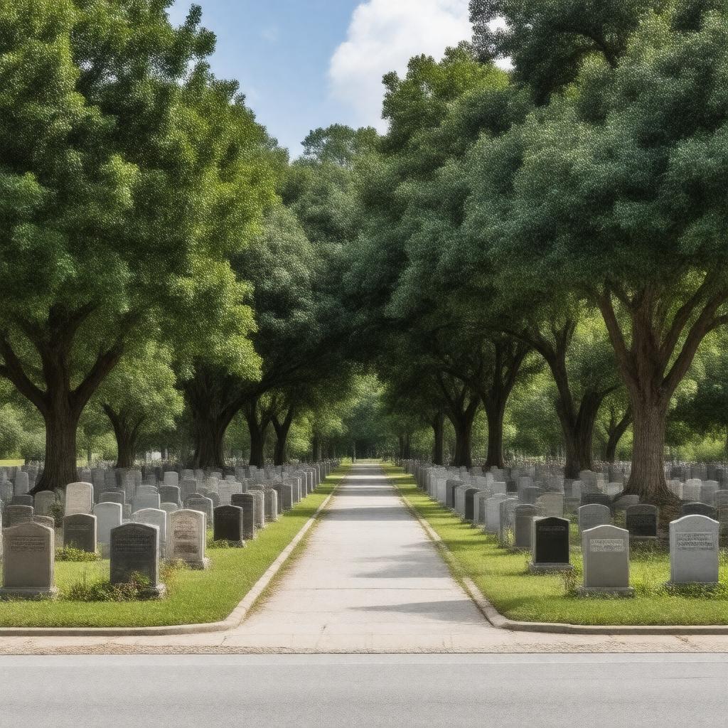 Click to view larger image AI-created image of South-View Cemetery, Atlanta