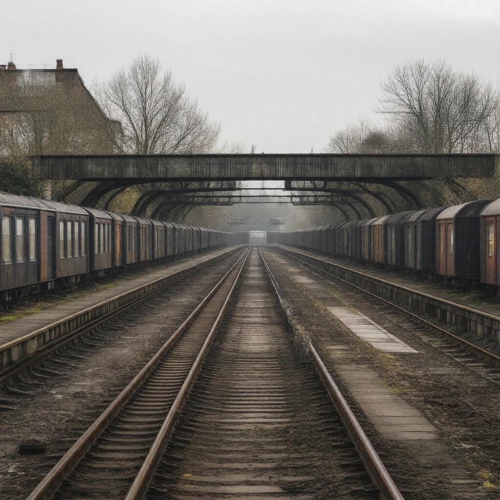 Click to view larger image AI-created image of South Acton Sidings