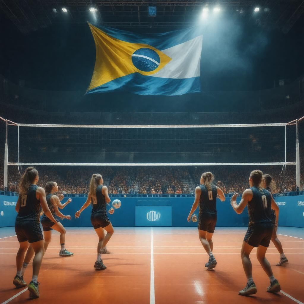 AI-created image of South American Volleyball Championship