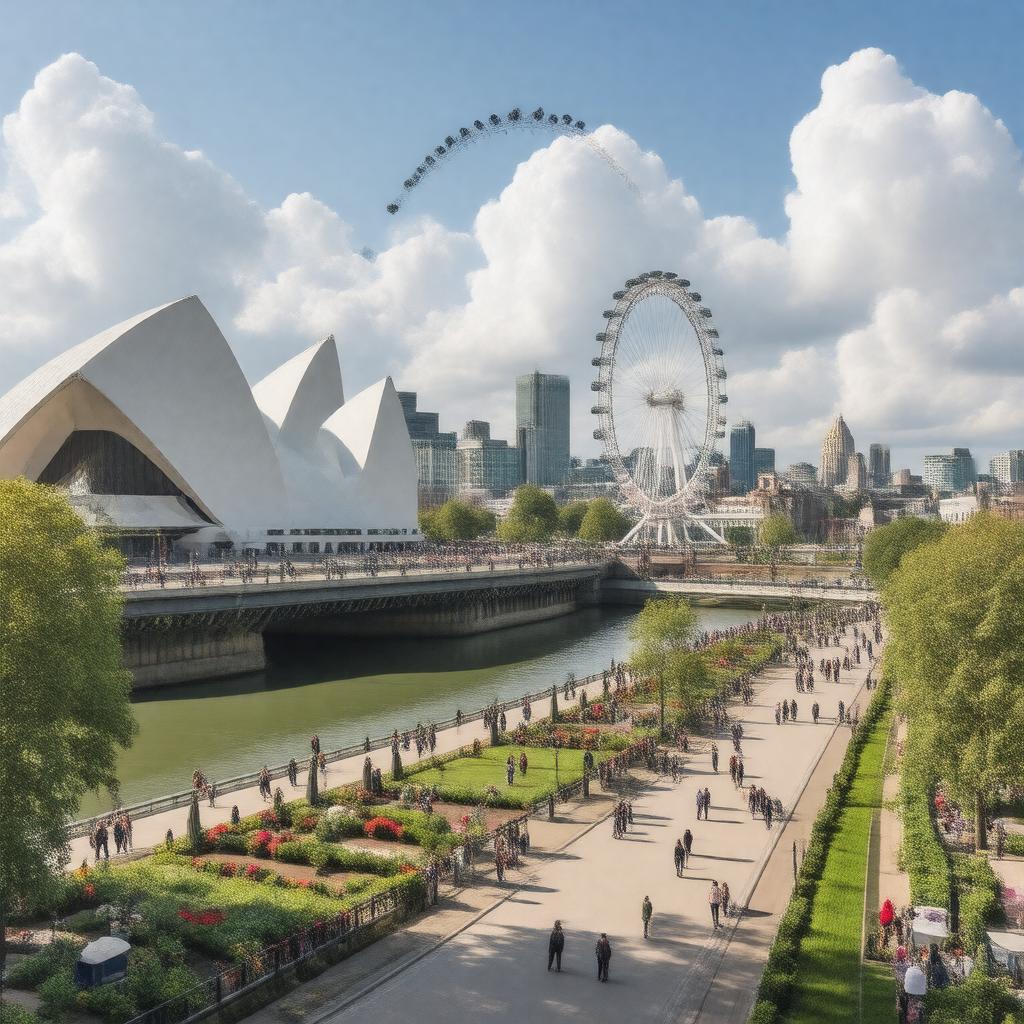 AI-created image of South Bank