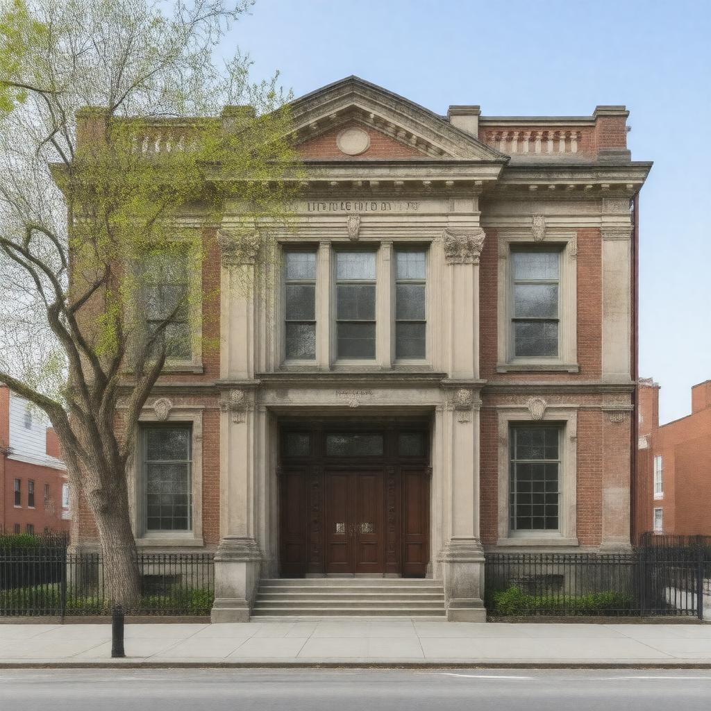 AI-created image of South Boston Branch Library