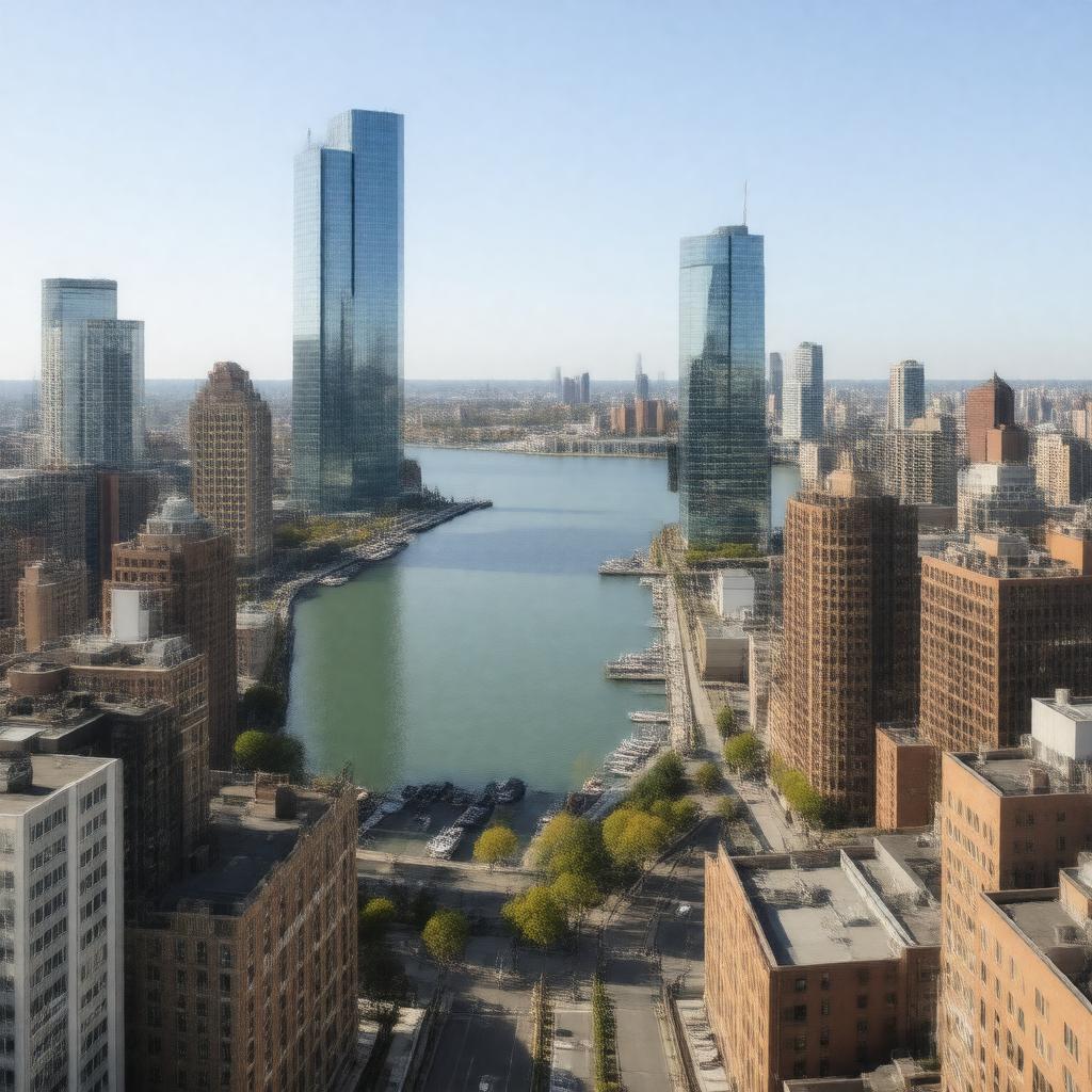 AI-created image of South Boston Waterfront