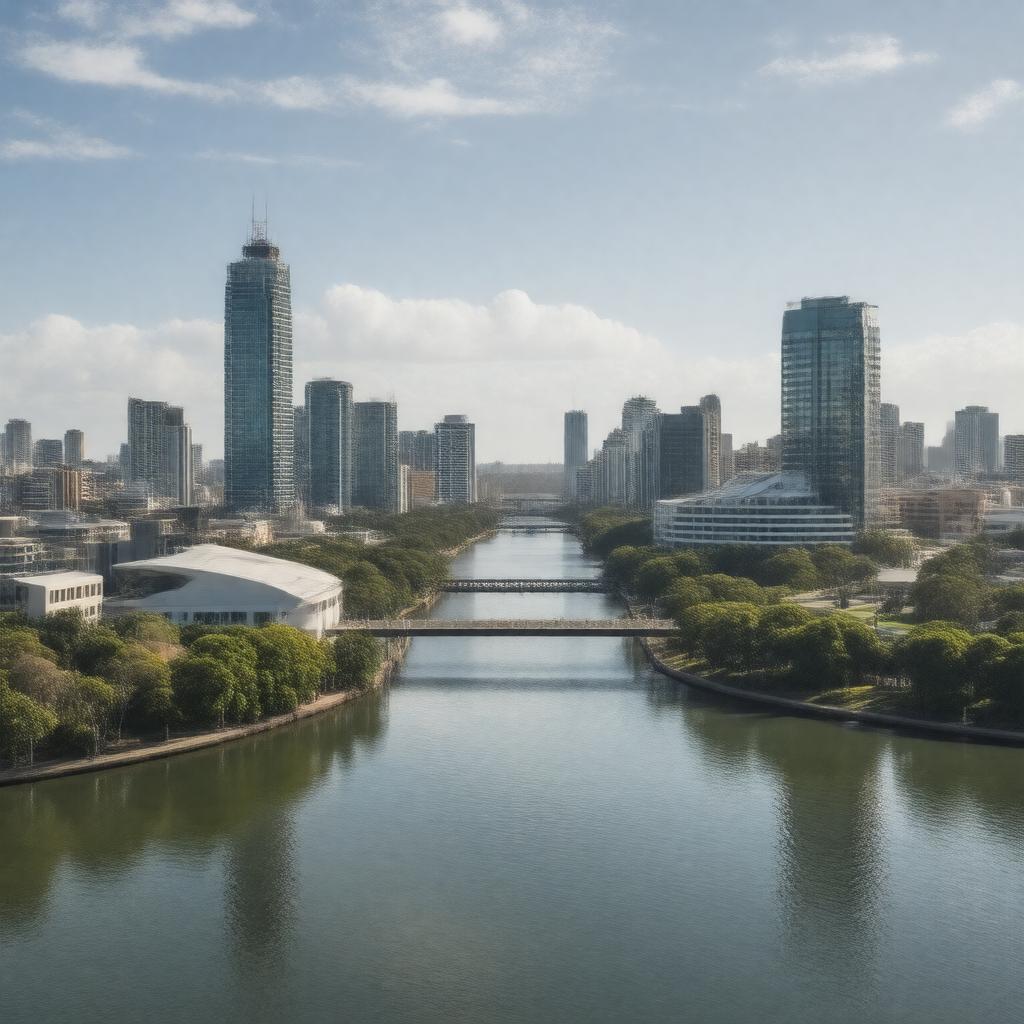 AI-created image of South Brisbane, Queensland, Australia