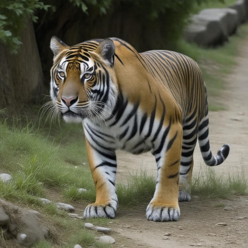 AI-created image of South China tiger