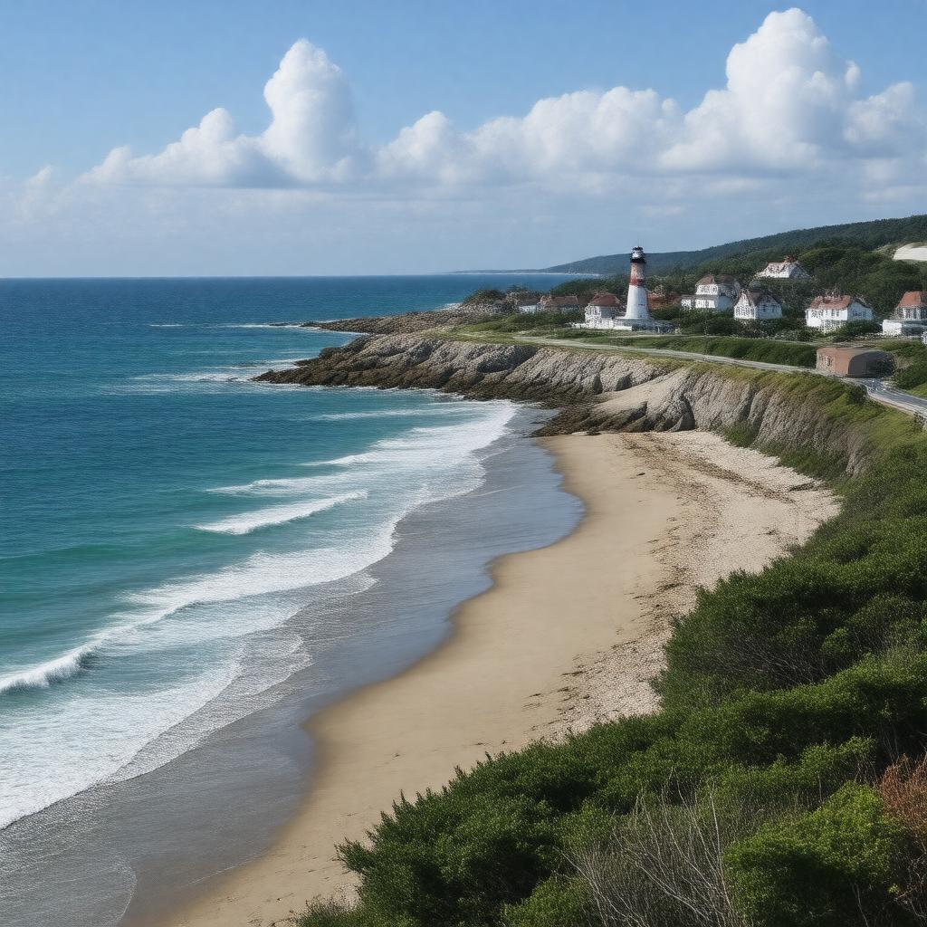 AI-created image of South Coast region of Massachusetts