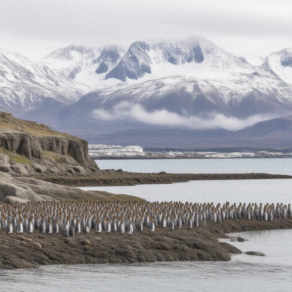 AI-created image of South Georgia Island