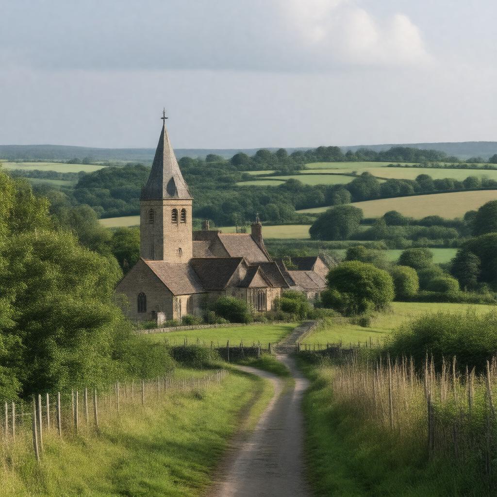 AI-created image of South Godstone, Surrey, England