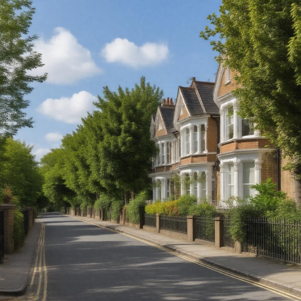 AI-created image of South Hampstead, London, England