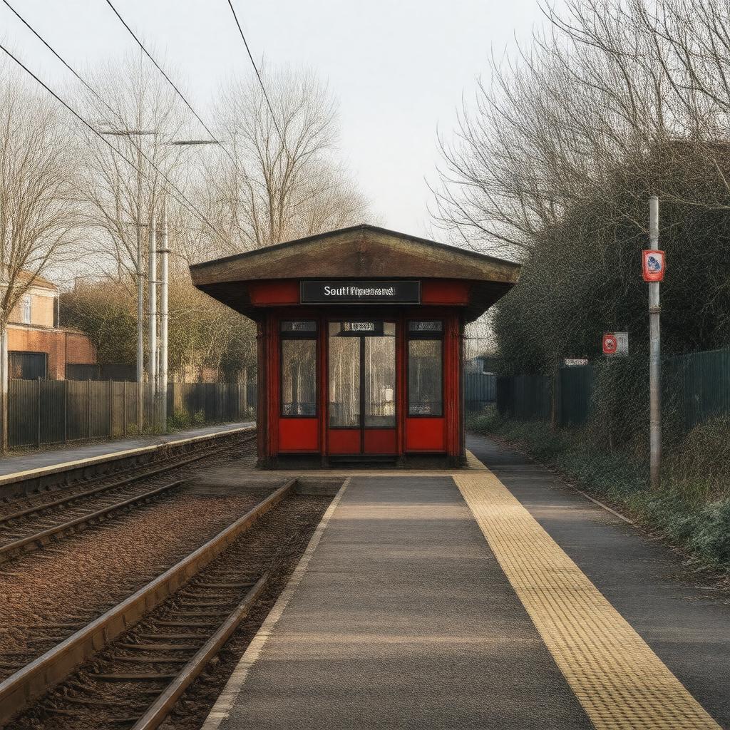AI-created image of South Hampstead railway station