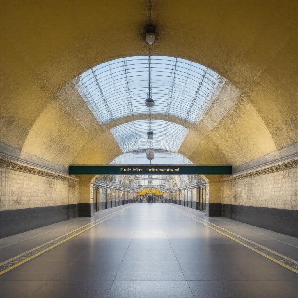 AI-created image of South Kensington Underground Station