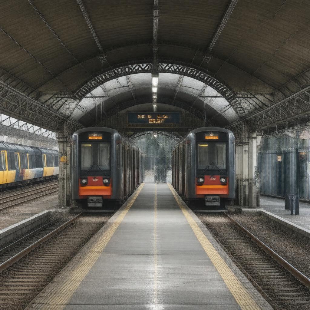 AI-created image of South Kenton station