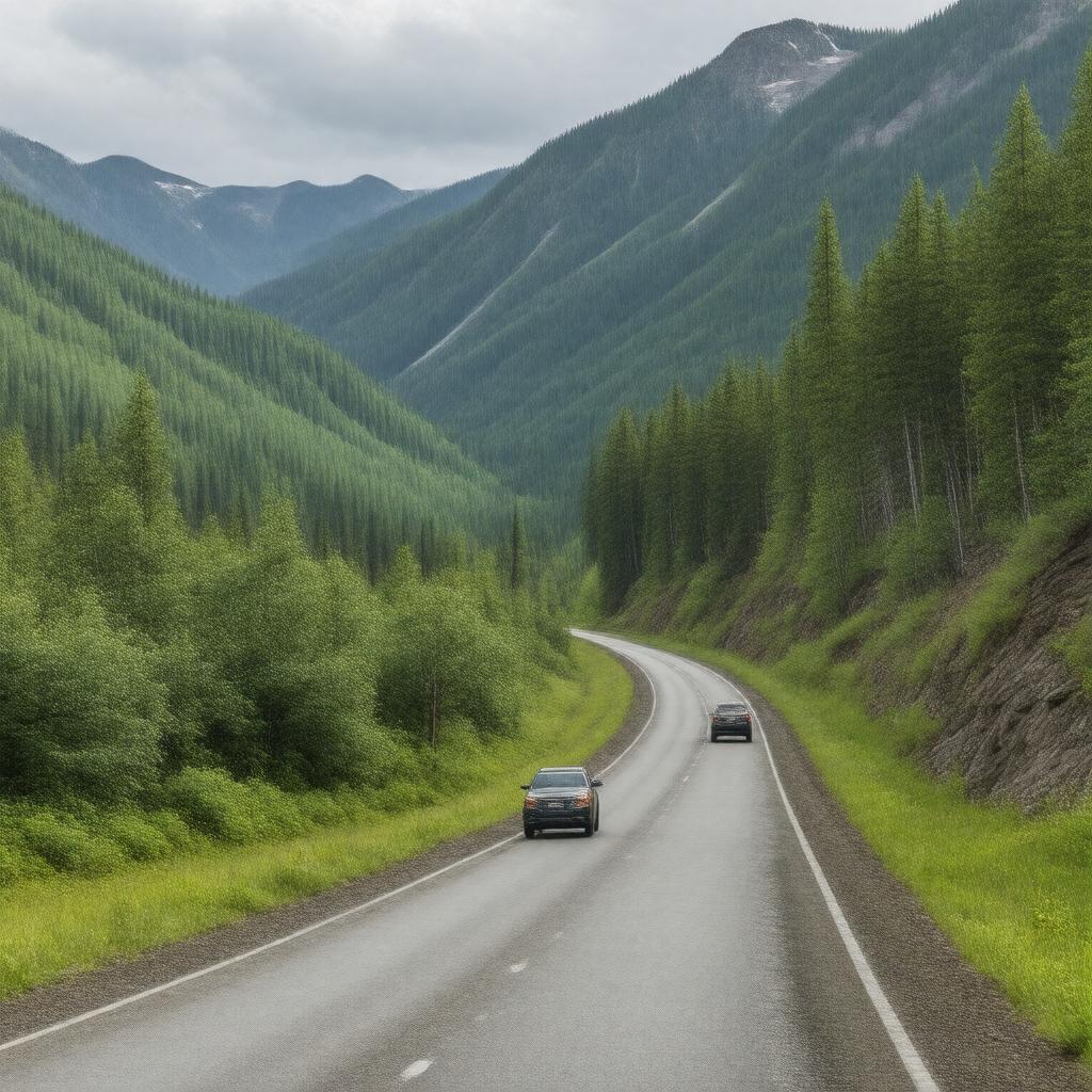 AI-created image of South Klondike Highway