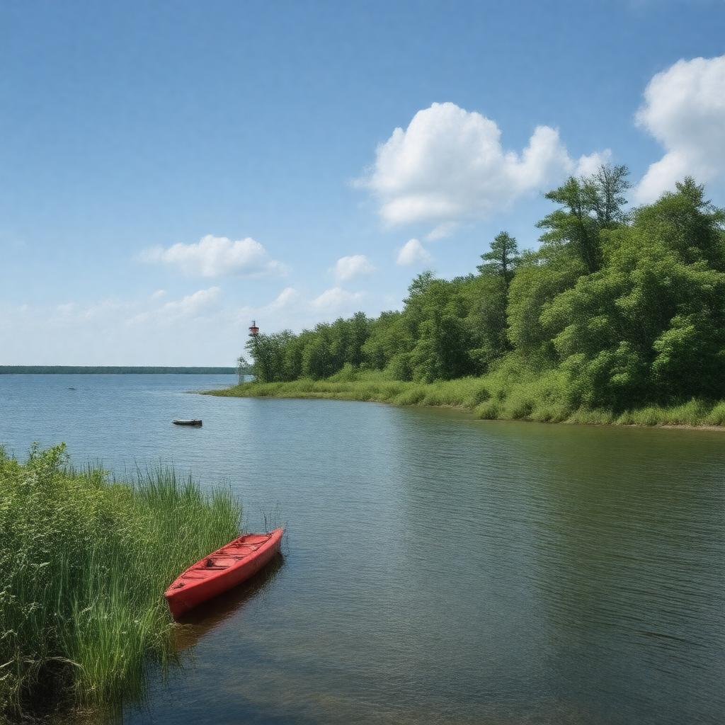 AI-created image of South Manitou Island