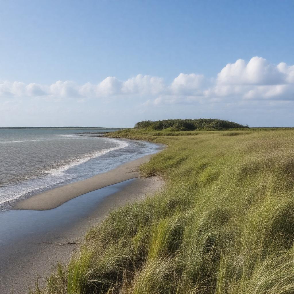 AI-created image of South Monomoy Island