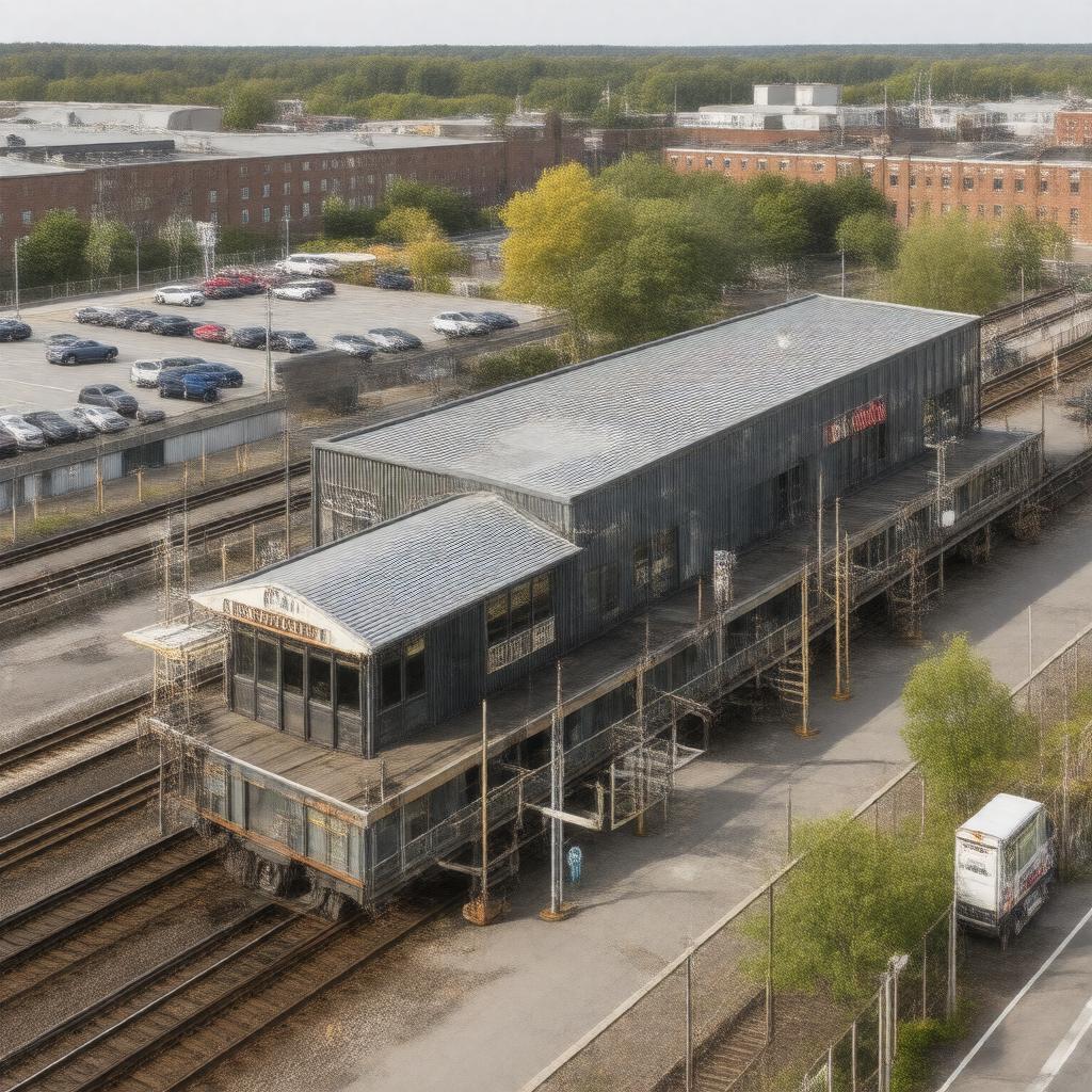 AI-created image of South Norwalk station