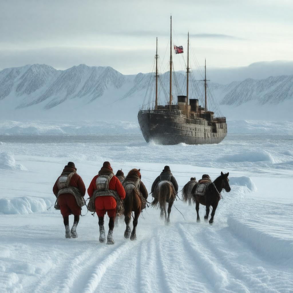 AI-created image of South Pole Expedition (1910–1912)