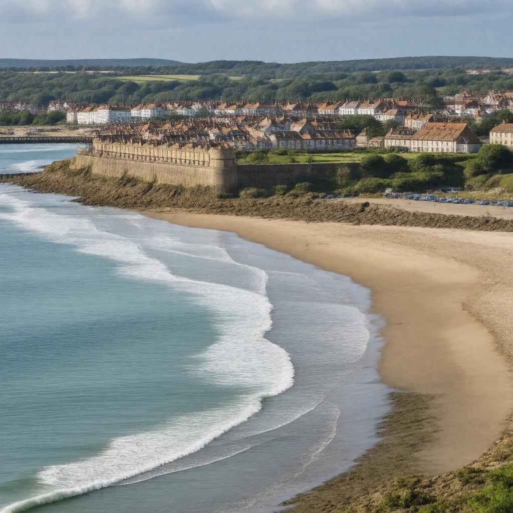 AI-created image of South Shields, England