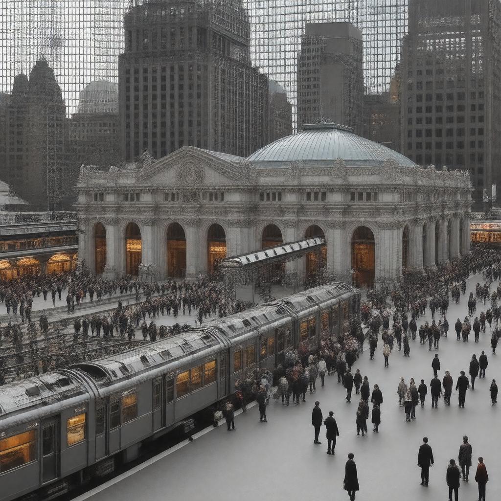 AI-created image of South Station