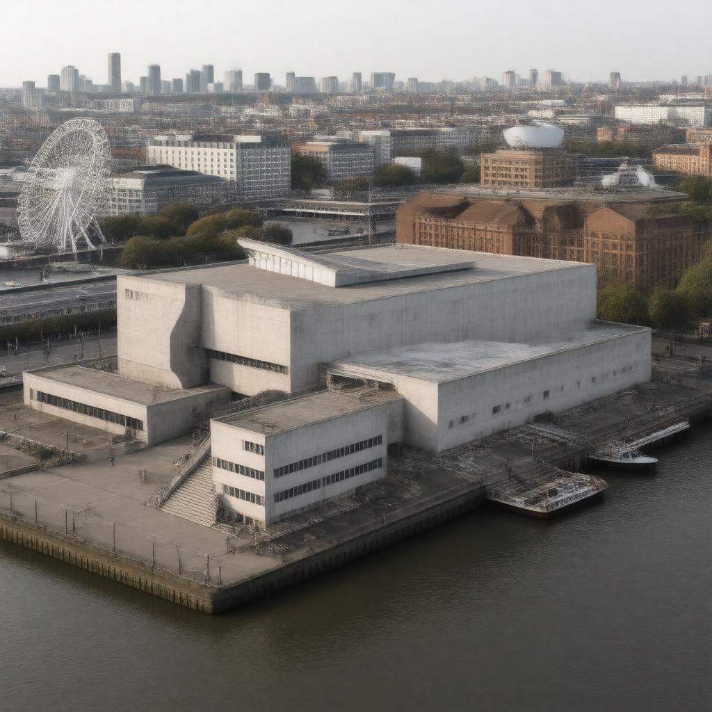AI-created image of Southbank Centre complex