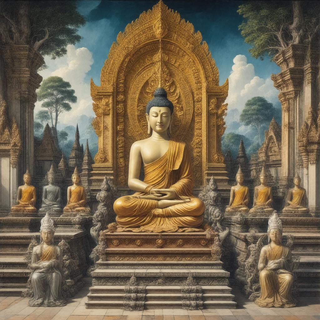 AI-created image of Southeast Asian Buddhism