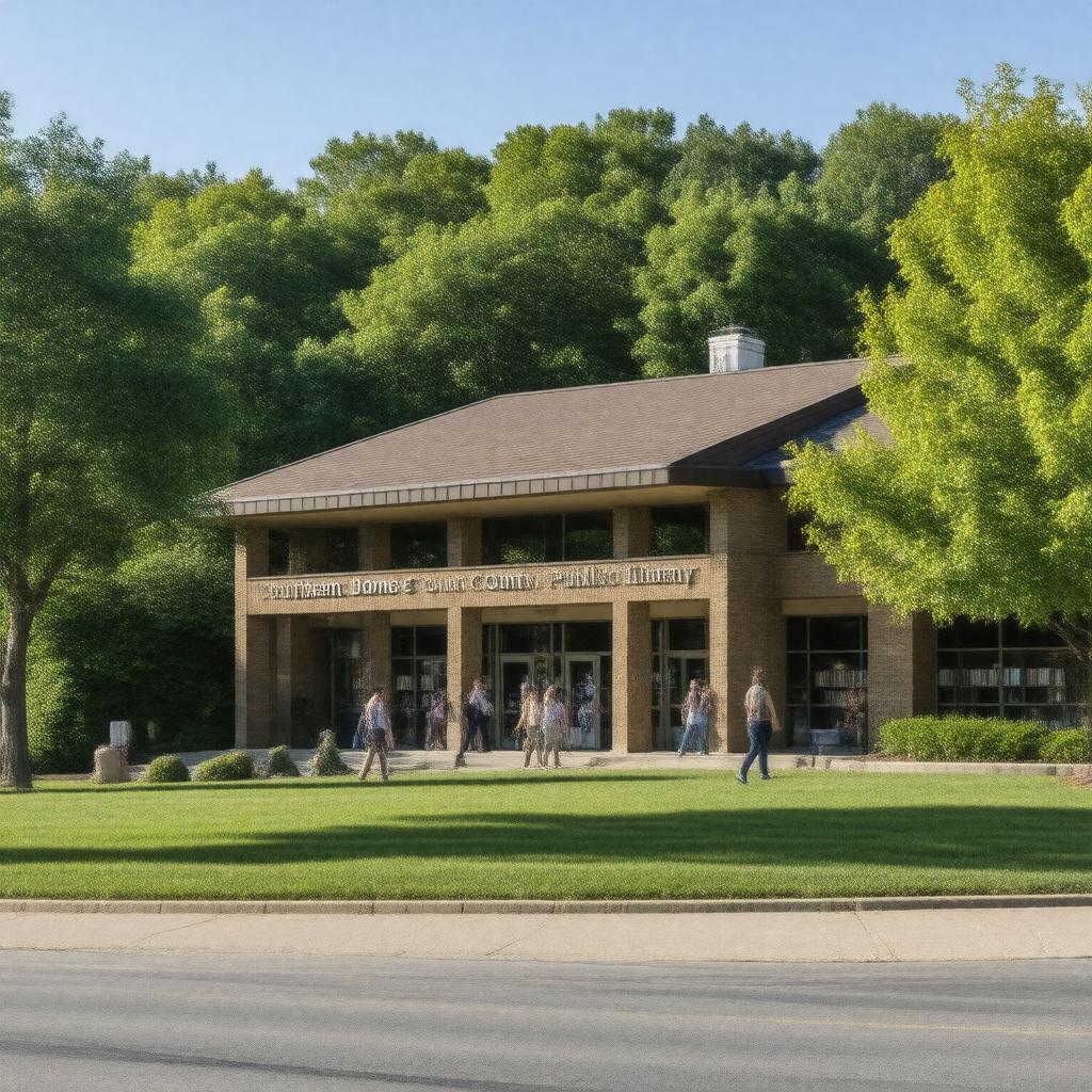 Click to view larger image AI-created image of Southern Boone County Public Library