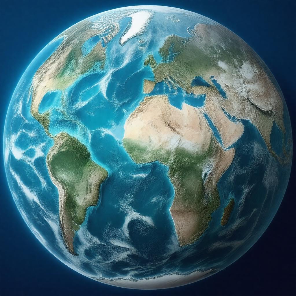 AI-created image of Southern Hemisphere