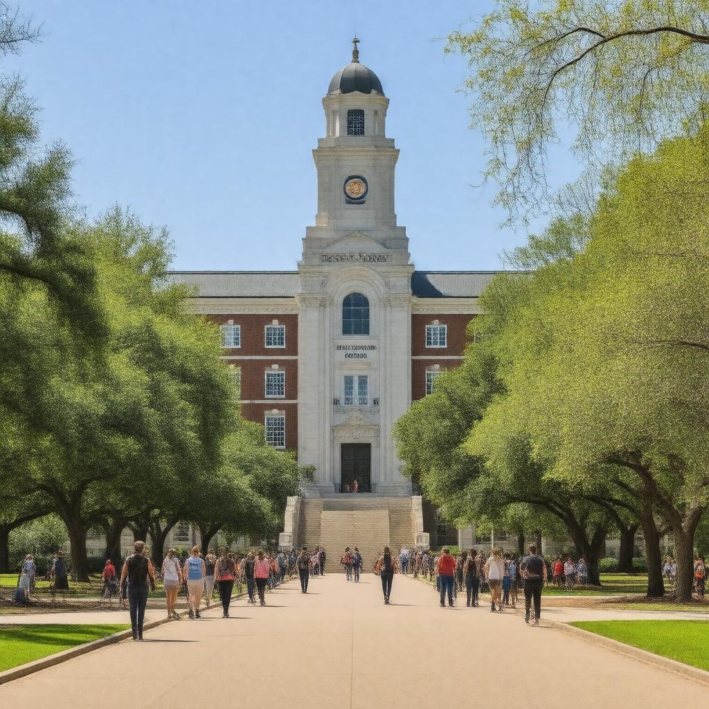 Click to view larger image AI-created image of Southern Methodist University