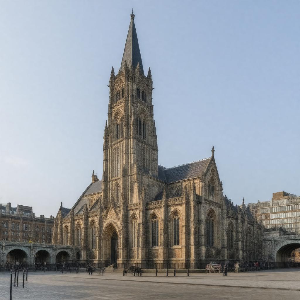 AI-created image of Southwark Cathedral