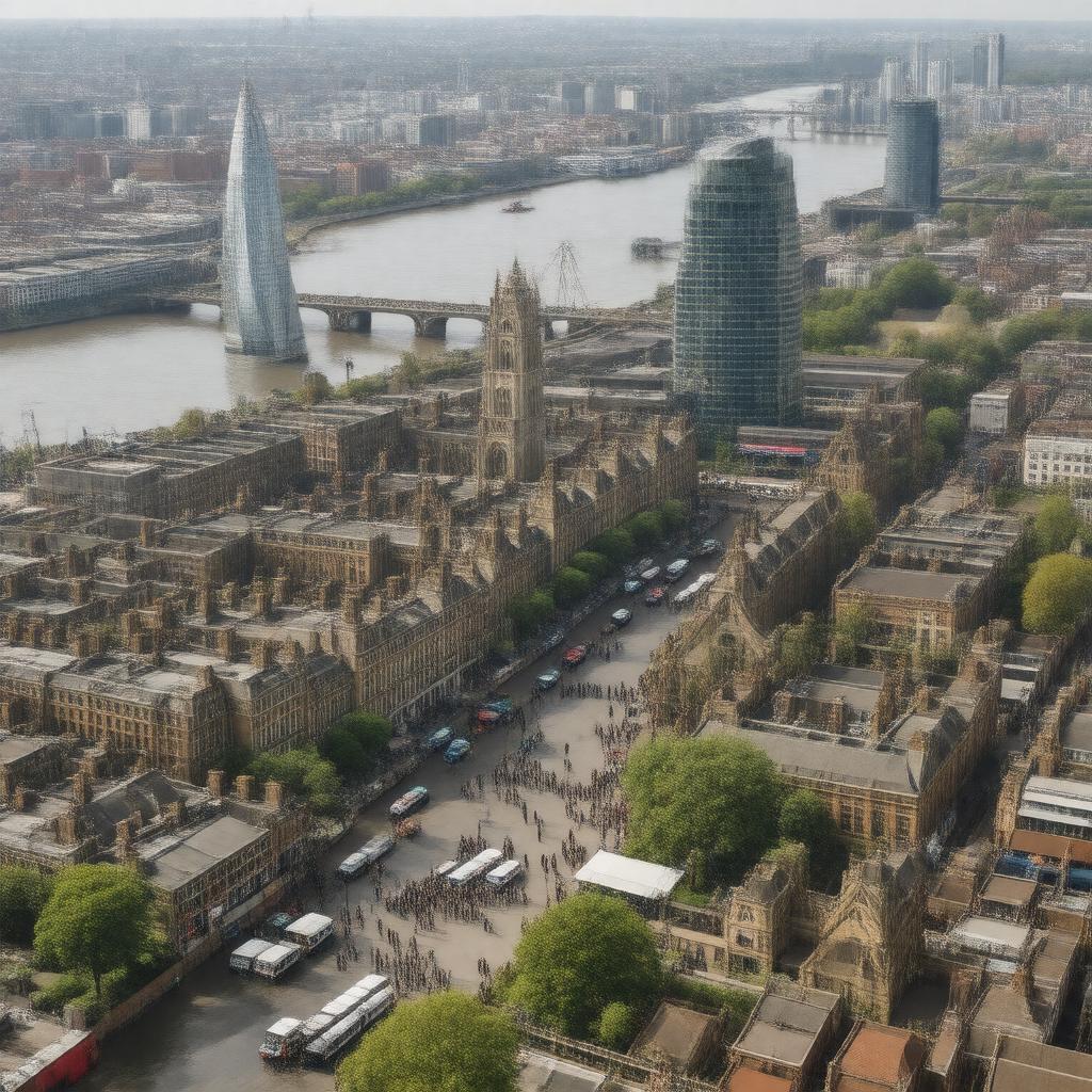AI-created image of Southwark, London, England