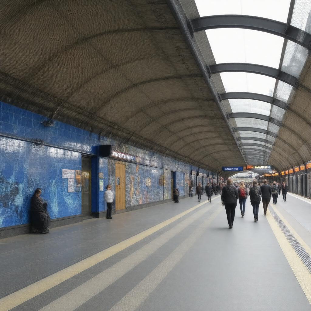 AI-created image of Southwark Underground Station