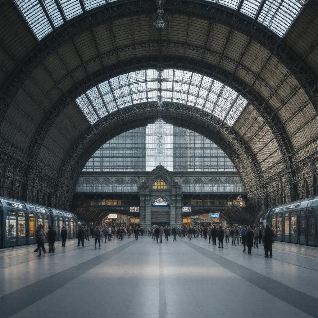 AI-created image of Southwark station
