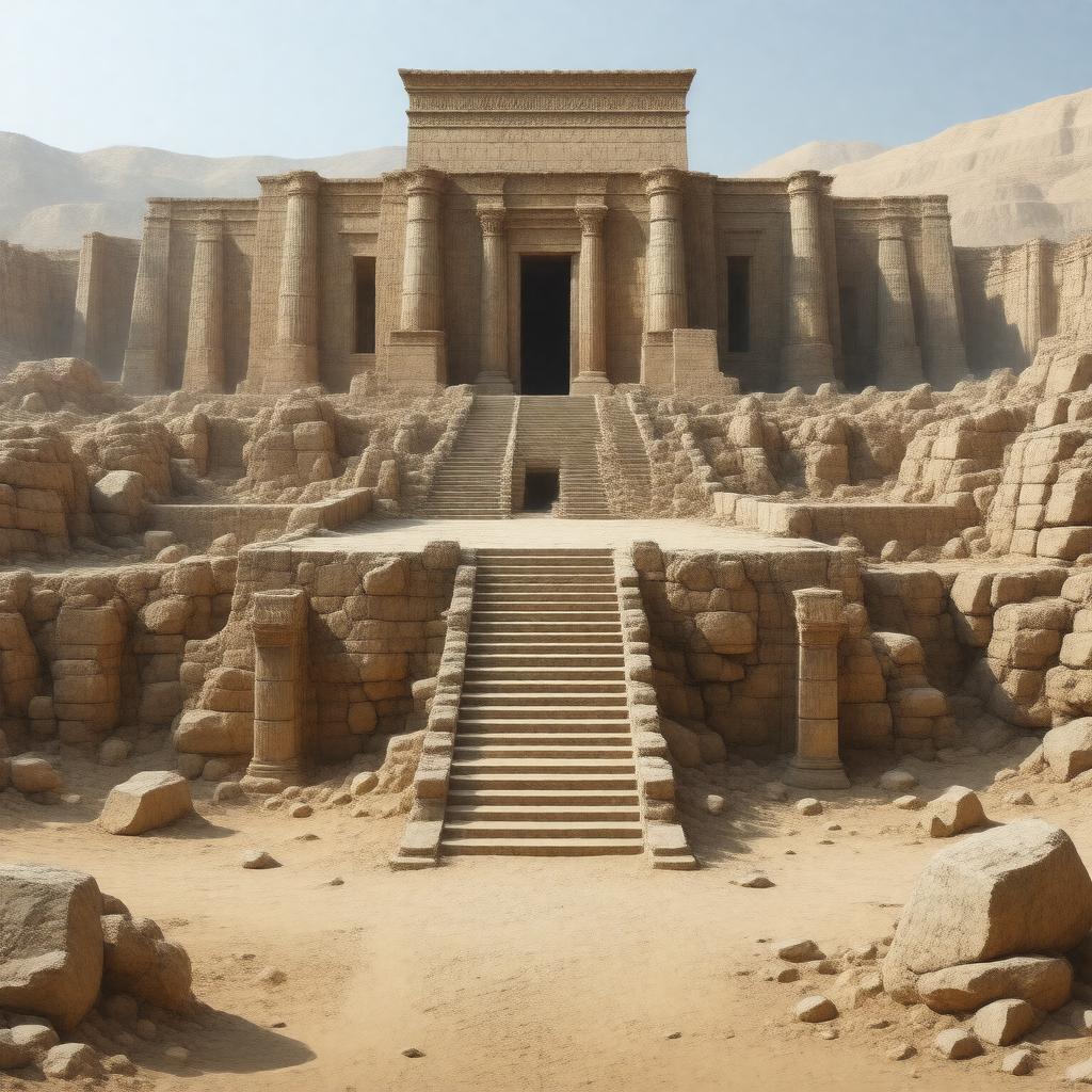 AI-created image of Southwest Palace of Sennacherib