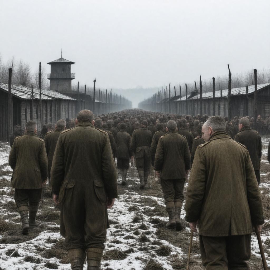 AI-created image of Soviet POWs