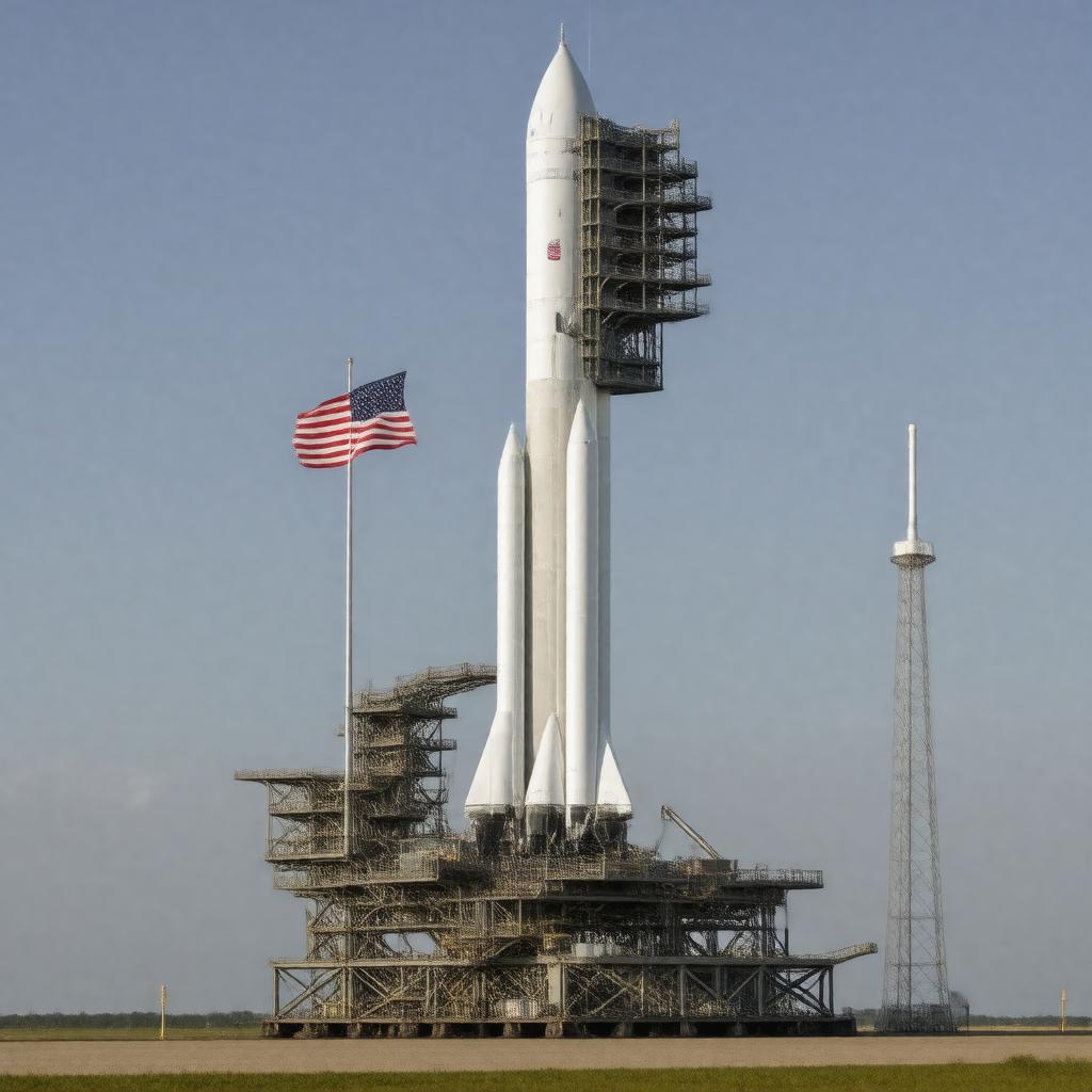 AI-created image of SpaceX Falcon 9