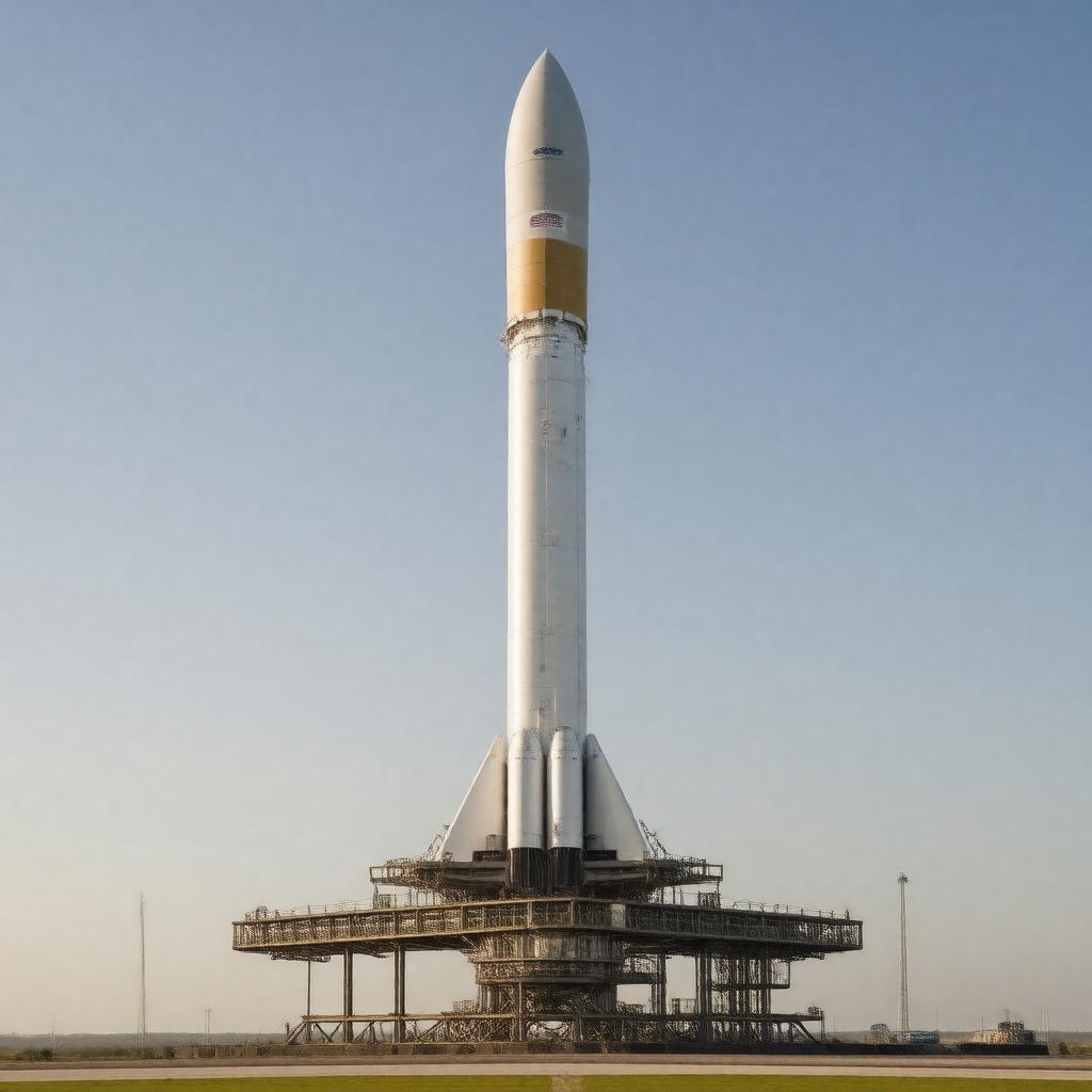 AI-created image of SpaceX Falcon Heavy