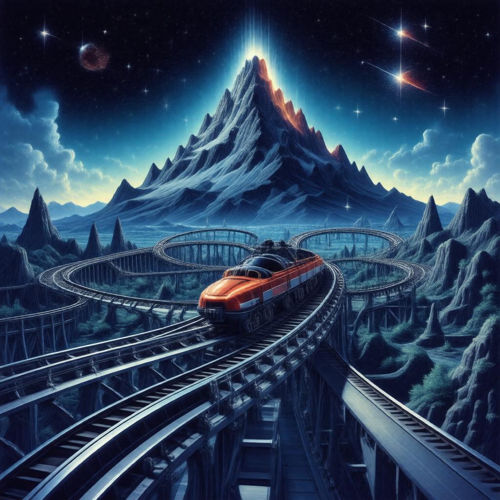 AI-created image of Space Mountain
