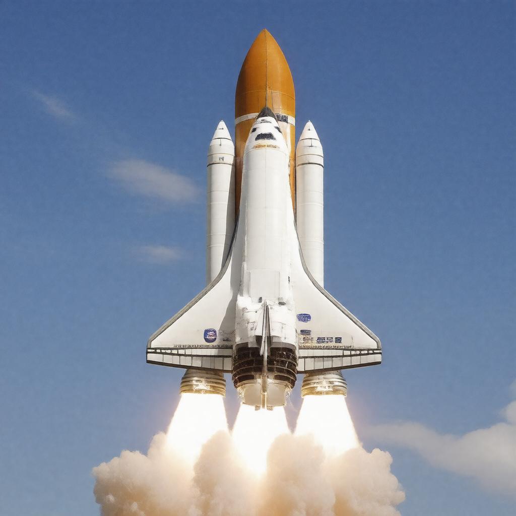 AI-created image of Space Shuttle Columbia