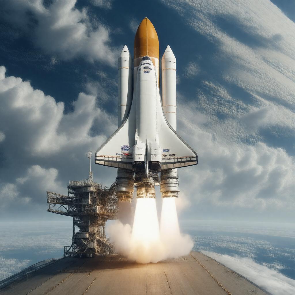 AI-created image of Space Shuttle program