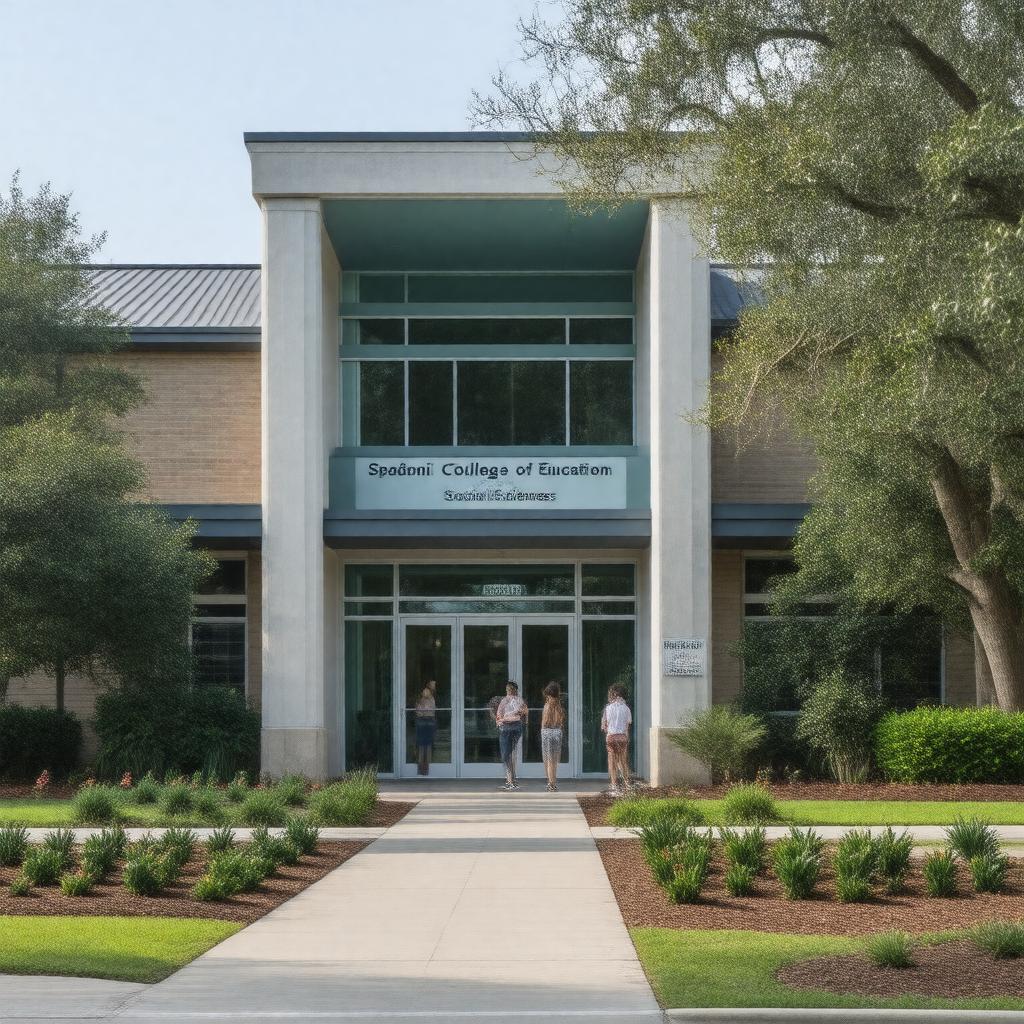 AI-created image of Spadoni College of Education and Social Sciences