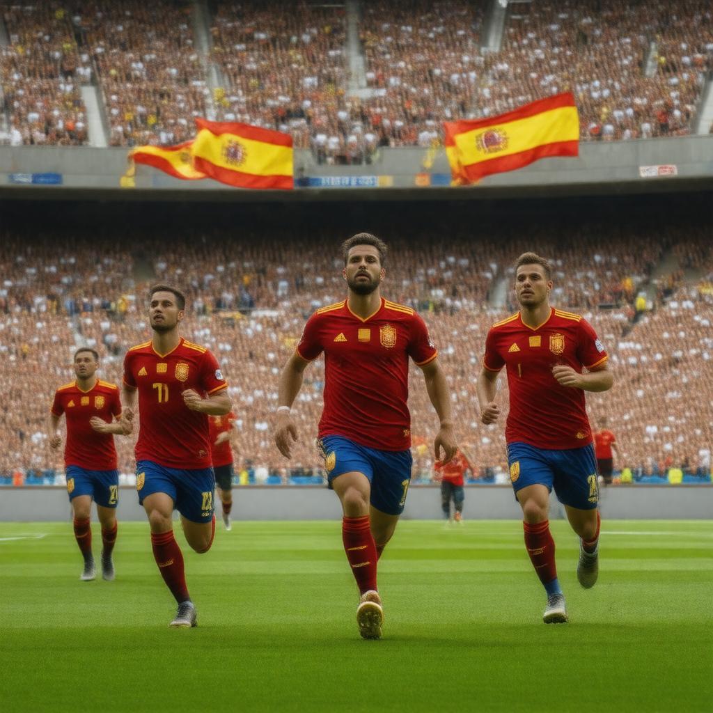 AI-created image of Spain national football team