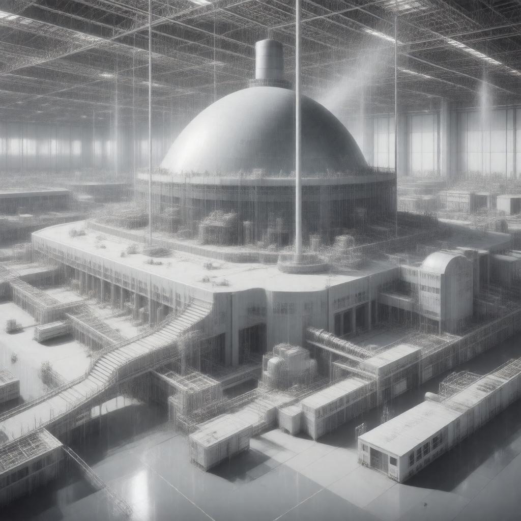 AI-created image of Spallation Neutron Source