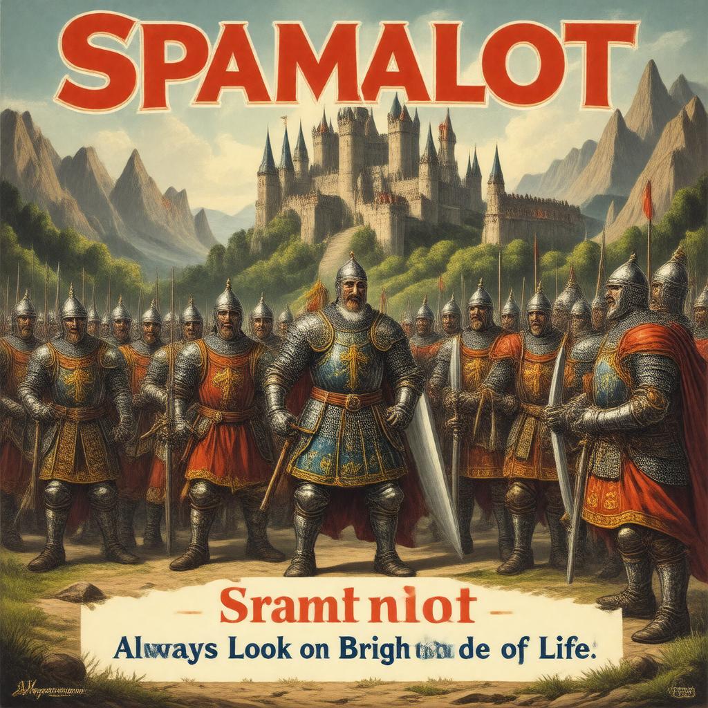 AI-created image of Spamalot