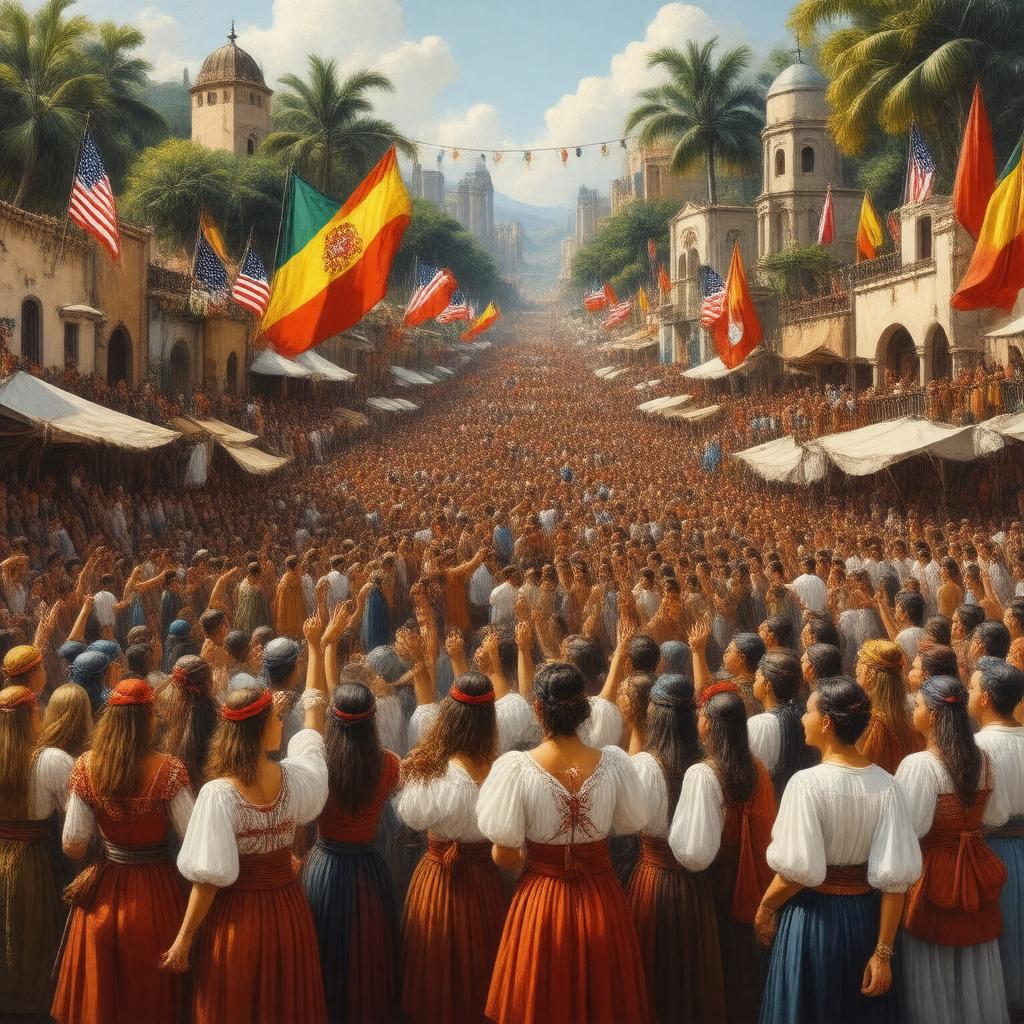 AI-created image of Spanish Americans