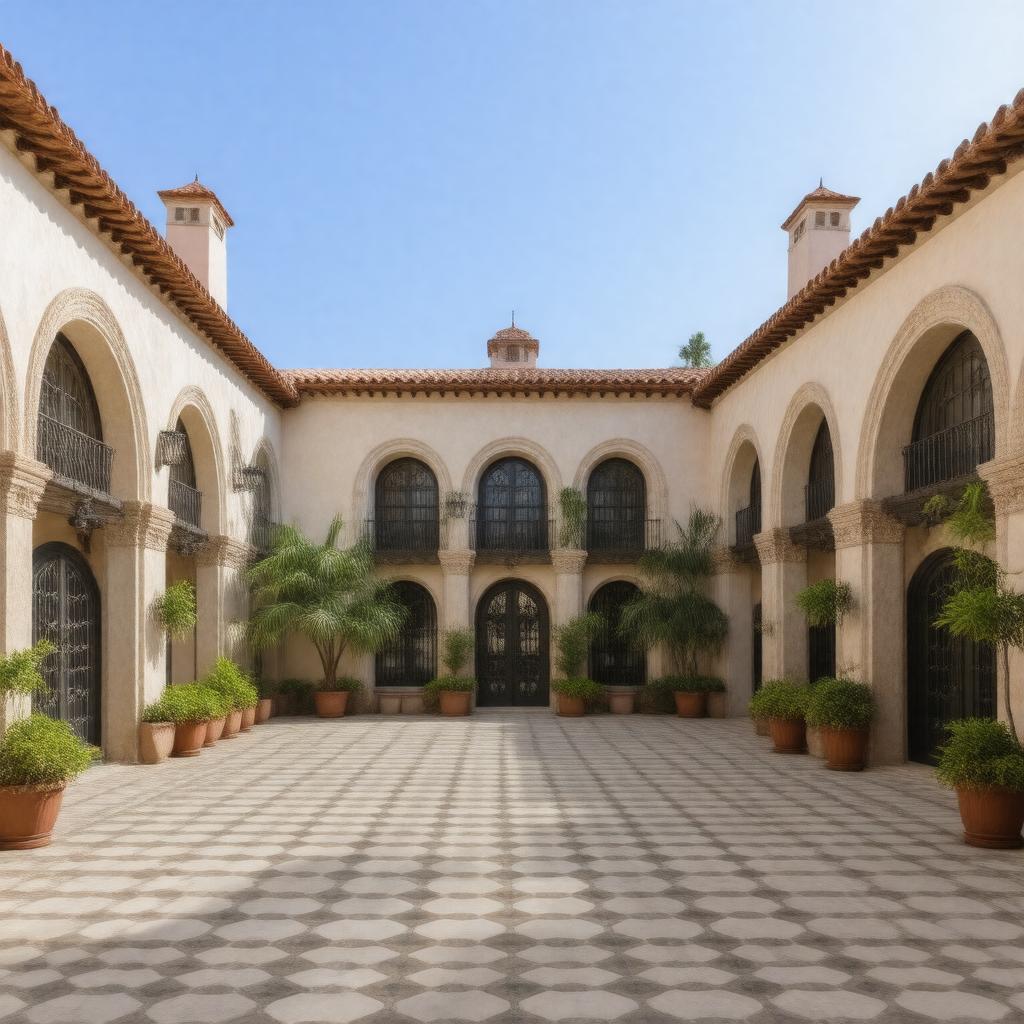 AI-created image of Spanish Revival