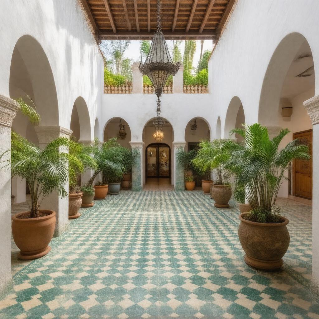 Click to view larger image AI-created image of Spanish Village Art Center