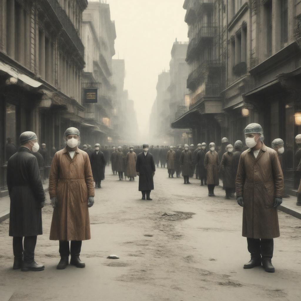 AI-created image of Spanish flu