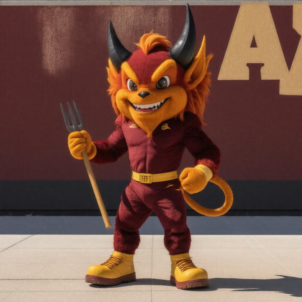 Click to view larger image AI-created image of Sparky the Sun Devil